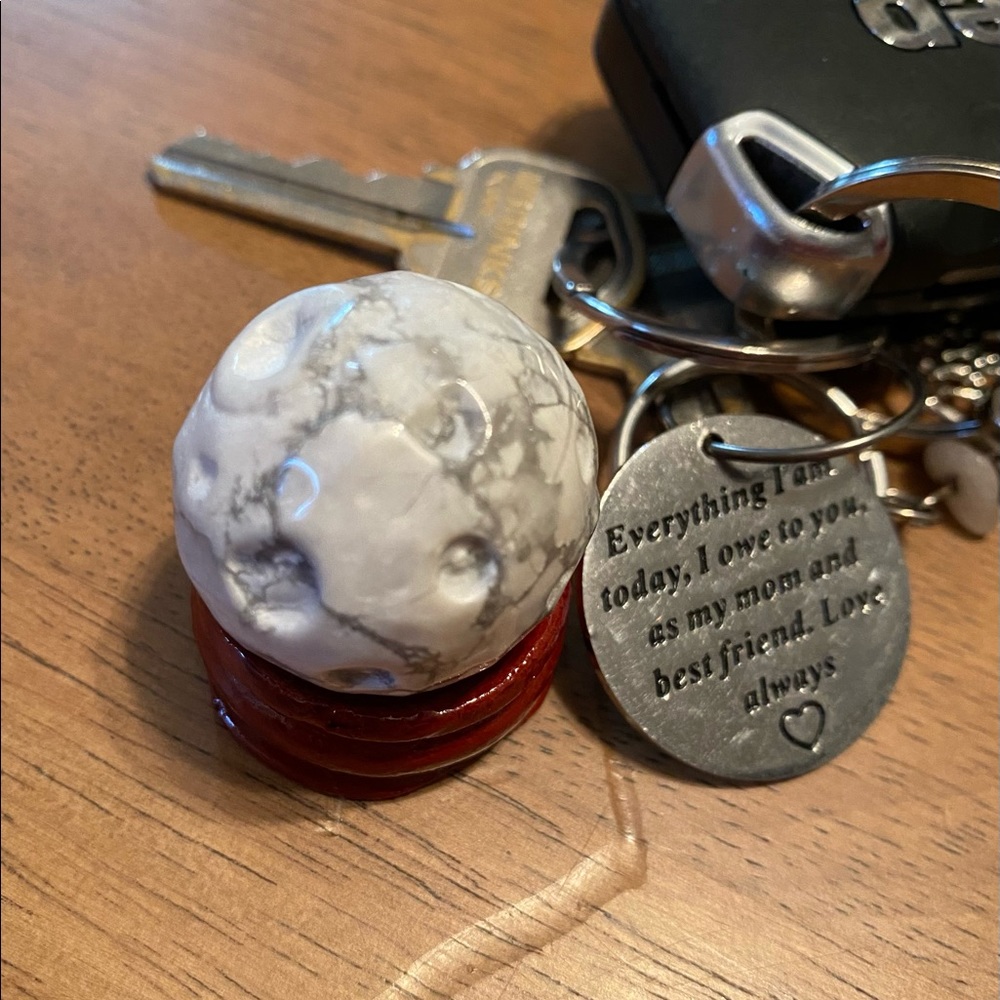 Small sphere with holder